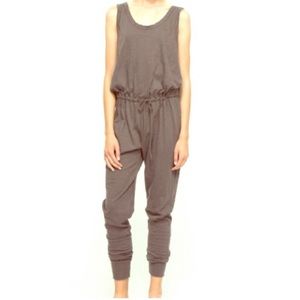Anthropologie loungewear, jumpsuit . Adjustable drawstring waist. Soft gray.